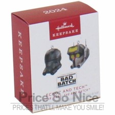 Hallmark Keepsake 2024 Star Wars: The Bad Batch Echo and Tech Mini Ornament Set picture