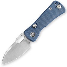 TRIVISA Andromeda-LM Blue Micarta Folding 14C28N Pocket Knife YD02LM14 picture