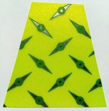 8 Reflective Fluorescent Yellow Diamond Plate Fire Helmet Tetrahedrons Tets picture
