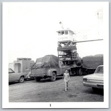 COLON Panama Port Trucks Child 1960s Snapshot Photograph Transportation picture
