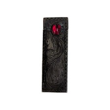 Antique Victorian 800 Silver Garnet Lipstick Holder picture