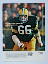 Ray Nitschke Green Bay Packers VTG 2003 IBM Never Had Nik Name Original Print Ad picture