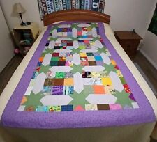 Lovely Hand Crafted Purple Bright Colors Lap 82