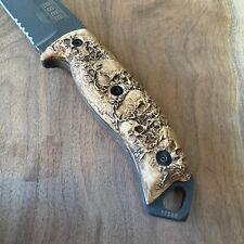 Scales compatible with ESEE Junglas I/II knife custom made skulls picture