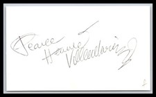 Herve Villecaize - Actor - 3x5 Card - Signed / Autograph (f) picture