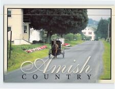 Postcard A typical Amish farm scene Amish Country Pennsylvania USA picture
