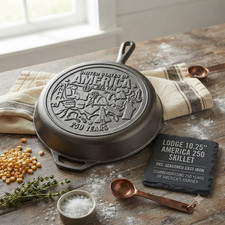 Lodge 10.25 Inch Seasoned Cast Iron Skillet America 250 Edition picture