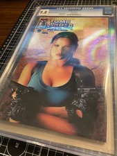 TOMB RAIDER #0 IMAGE COMICS VARIANT DYNAMIC FORCES BLUE FOIL JOE JUSKO CGC 9.8 picture