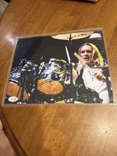 NICKO MCBRAIN AUTO JSA 8x10 PHOTO Signed Drummer IRON MAIDEN CT81811 picture