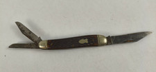 USED ROUGH - Vintage schrade walden 804 split-back whittler picture