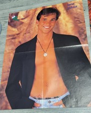 Aaron JACKSON Open Shirt Bare Chest 16x20 Vintage Poster picture