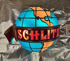 Vintage 1976 Schlitz Beer World Globe Lighted Motion Sign picture