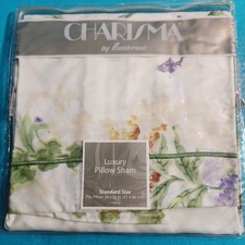 Vtg Charisma Fieldcrest Floral Standard Sham Pillowcase Cottage Notting Hill NEW picture