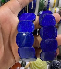 Royal Blue Lapis Lazuli Bracelet  Handmade Gemstone Jewelry with Deep Blue AAA picture