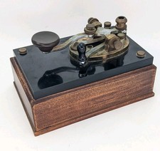 (as-is) Vintage Morseflame Abbott Morse Code Telegraph Lighter Desk Battery Op picture