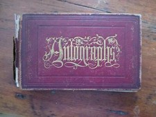 1869 AUTOGRAPH ALBUM WALTHAM MASSACHUSETTS signatures picture