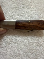 Barlow Vintage Retro Pocket Knife 2 Blades Sharp Stainless Steel Wood Handle picture