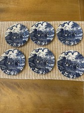 Myott Stallfordshire Blue Royal Mail Set of 6 - 6 3/4