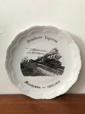 Vtg Manahawkin Railroad New Jersey 1905-1935 Seashore Express Etched 9.5
