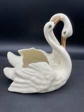Camark Pottery Double Swan Planters Vintage picture