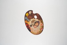 Antique Artist Palette-Shaped Advertising Fan by Mark Bros picture