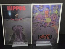 FLORIDA HIPPOPOTAMUS COCAINE MASSACRE 1 2 FOIL SET JAWS AKIRA HOMAGE LTD 150 NM picture