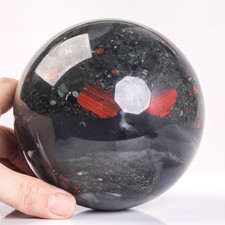 2313g 118mm Large African Bloodstone Sphere Crystal Ball Natural Quartz Healing picture