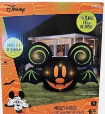 SEALED GEMMY  11.5 FT Wide DISNEY'S MICKEY MOUSE BAT Giant Halloween YARD DECOR picture