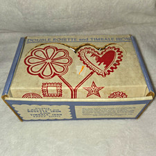VINTAGE Northland Double Rosette & Timbale Iron Patty Shell Cookie Cutter Set picture