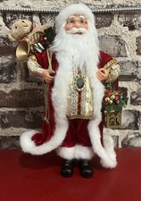 Windy Hill Collection 17” Inch Standing Santa Clause Doll Holding Presents *1J picture
