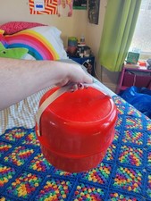 Complete Vintage Ingrid Chicago Party Ball Picnic Camping Set 26pc Rainbow MCM picture
