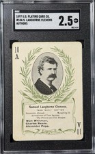 1897 Playing Card, Mark Twain, Samuel Clemens, SGG 2.5 - Authors picture