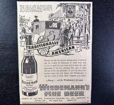 1943 Geo Wiedemann Brewing Co Beer Taverns Newspaper Ad WWII WW2 Newport KY picture
