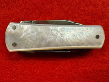 CUSTOM HAND MADE STAN SHAW, SHEFFIELD 4 BLADE POCKET KNIFE, MOP SCALES (420) picture