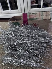 Vintage Aluminum Christmas Tree Branches Lot of 50 and box  picture