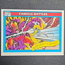 Marvel Comics Famous Battles Silver Surfer vs. Mephisto #96 1991 Trading Card picture