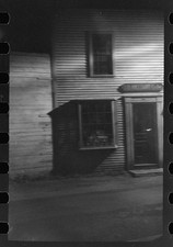 Photo:1930s Storefront Building Night Street View picture