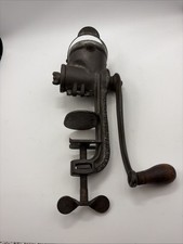 Rollman #12 Cast Iron Food Chopper Meat/Condiment Grinder Salesman Sample VTG picture
