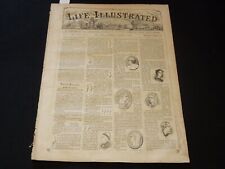 1857 OCTOBER 31 LIFE ILLUSTRATED NEWSPAPER - OUR NEW HEADING - NP 5912 picture