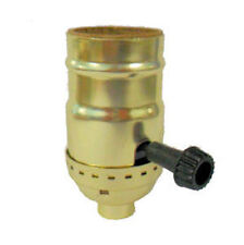 3 TERMINAL 2 CIRCUIT BRASS PLATED NIGHT-LITE LAMP PART SOCKET   TR-44 picture