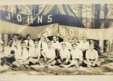 Johns Hopkins University Blue Jays Tennis Team RPPC Baltimore Maryland c1912 picture