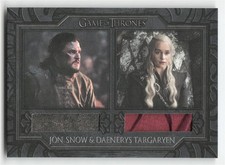 Game of Thrones The Great Houses VR25 Jon Snow Daenerys Targaryen Dual Costume picture