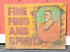 LG VINTAGE HANDMADE WOOD SIGN QUEEN VICTORIA 