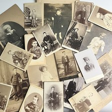 Antique Photograph Cabinet Card & CDV Lot Of 21 Adorable Little Boy Children picture