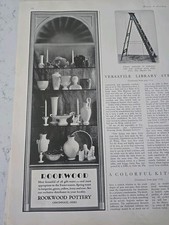 1929 Rookwood Pottery vase bowls candlesticks figurines pitcher vintage ad picture