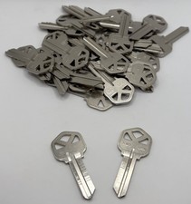 KW1 Nickel Silver Key Blanks 50 Pack Kwikset 5-Pin Uncut Locksmith Keys Bulk picture