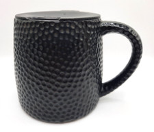 Starbucks 14 oz. Ceramic Black Pebbled Travel Mug with Lid, Hammered Texture picture