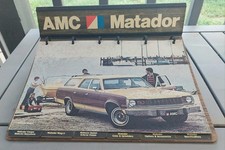Vintage 1970s AMC MATADOR DEALER DISPLAY SIGN SHOWROOM ADVERTISING RAMBLER picture