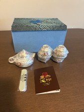 Huangjie Zaowu 皇杰造物 Dehua 德化 鎏银 Silver Tea Set 茶器 1 Teapot & 4 Teacups picture