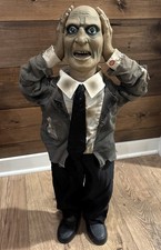 HEADS UP HARRY 32” Animated Talking Halloween Prop Lift Head Works 2006 *READ* picture